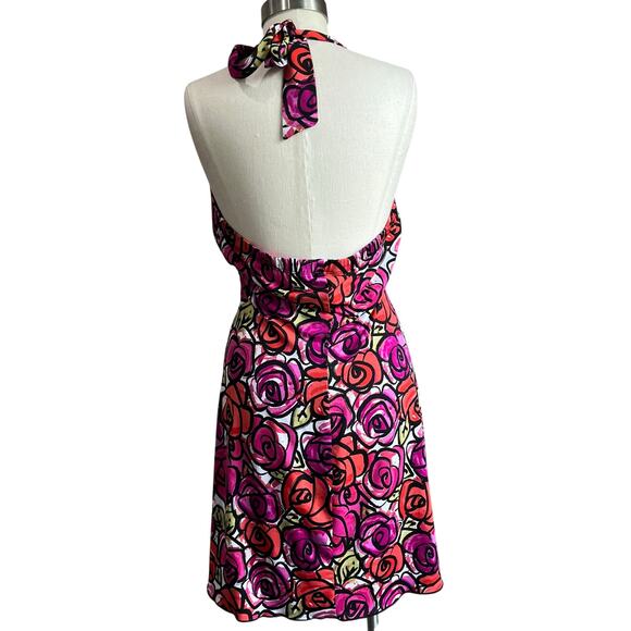 Vintage Y2K Speechless Floral Babydoll Halter Dress Size Large - Picture 3 of 7